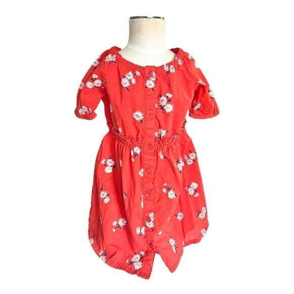 Baby Girls Old Navy Spring Daisy Floral Button Down Dress - Sz 2T - Picture 1 of 1